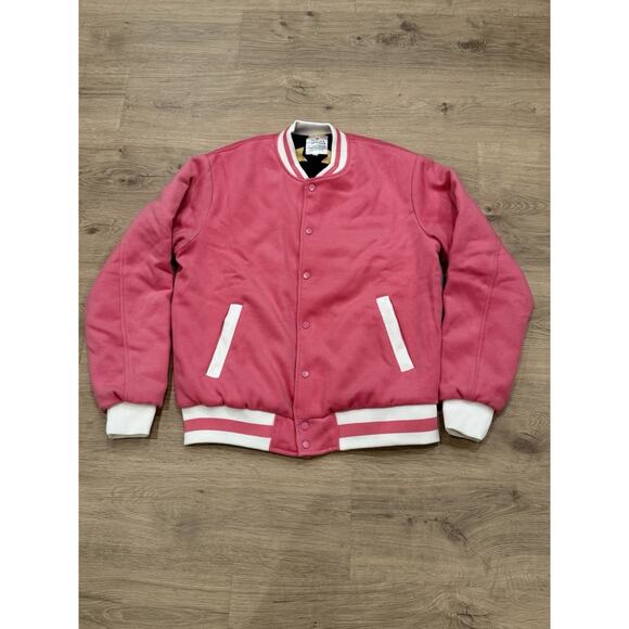 Steven Universe The Movie x Daylight Curfew Bomber Jacket Mens L Pink White - Picture 1 of 9